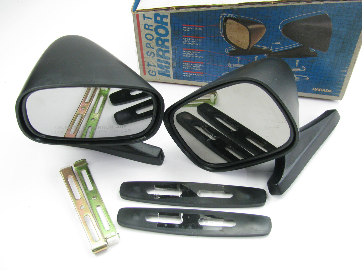 Vintage Harada 1600B Universal Side View Mirrors Kit For Datsun