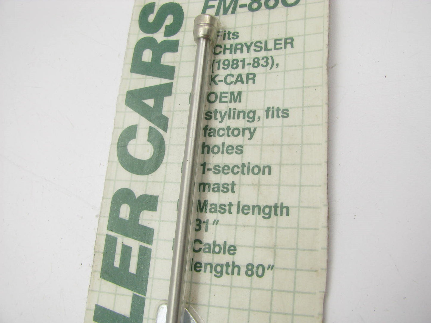 Harada FM-86C Replacement AM/FM Antenna For 1981-85 Chrysler 31'' Mast 80'' Cable