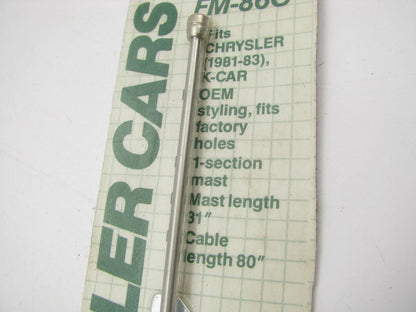 Harada FM-86C Replacement AM/FM Antenna For 1981-85 Chrysler 31'' Mast 80'' Cable