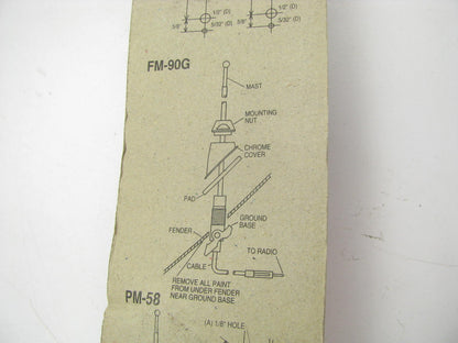 Harada FM-90G 3-section Antenna Mast - 1973-1981 Chevy Pickup