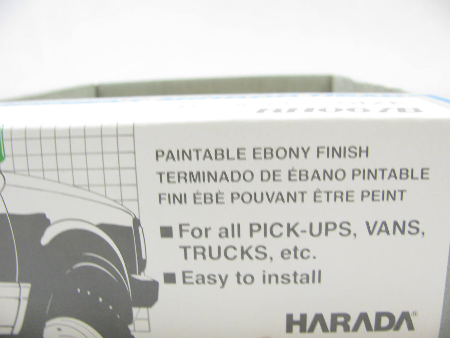 Harada RH067B Replacement 5-1/2'' X 7-1/2'' Black Mirror Head For Pickup Truck