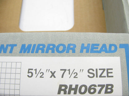 Harada RH067B Replacement 5-1/2'' X 7-1/2'' Black Mirror Head For Pickup Truck