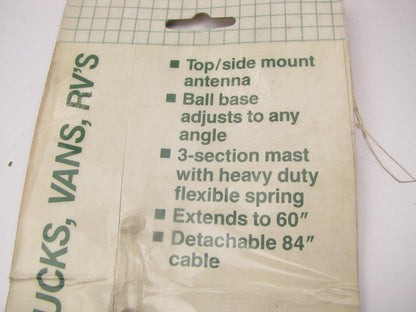 Harada ST-60 Ball Base Antenna  - 3 Section Mast Extends To 60''