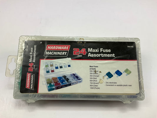 Hardware Machinery 68146 24 Piece Maxi Fuse Assortment Kit