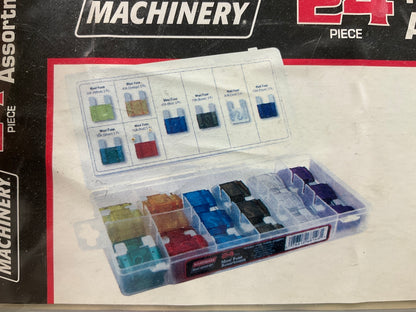 Hardware Machinery 68146 24 Piece Maxi Fuse Assortment Kit, 20 Amp Thru 100 Amp