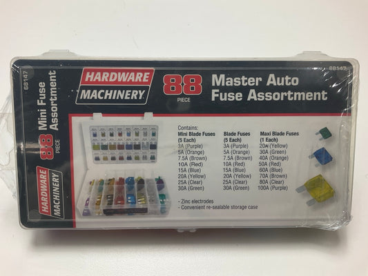 Hardware Machinery 68147 88 Piece Master Auto Fuse Assortment