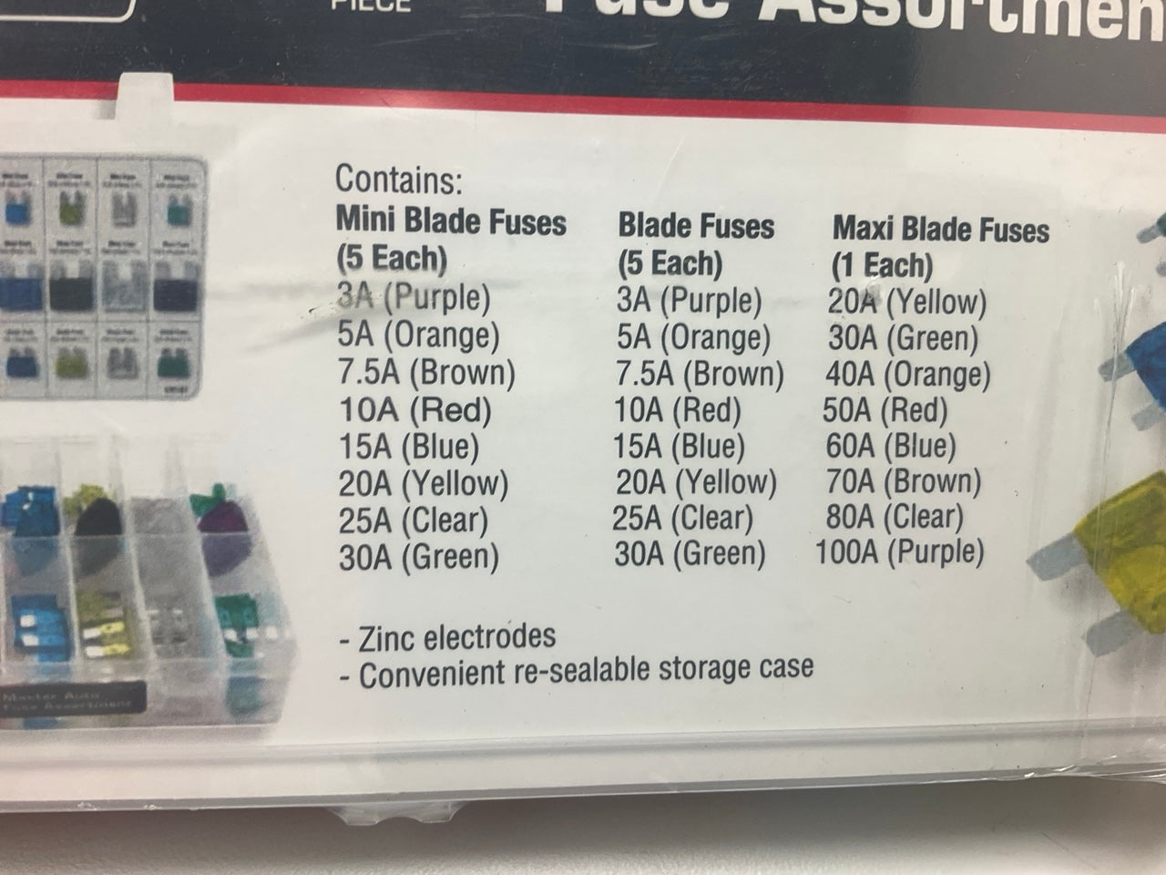 Hardware Machinery 68147 88 Piece Master Auto Fuse Assortment