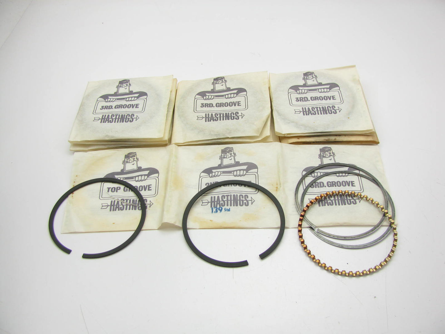 Hastings 139 Engine Piston Rings - Standard Size