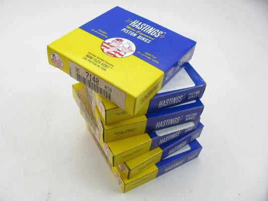 (6) Hastings 2C7140-010 Engine Piston Rings .010'' For Perkins 6-305D