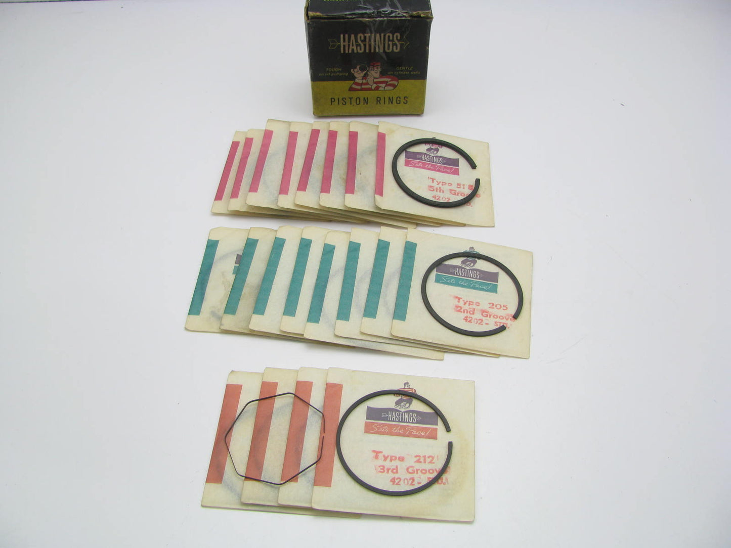 Hastings 4202 Piston Rings Set STD For 1963-1970 Morris, Austin 1000 1098