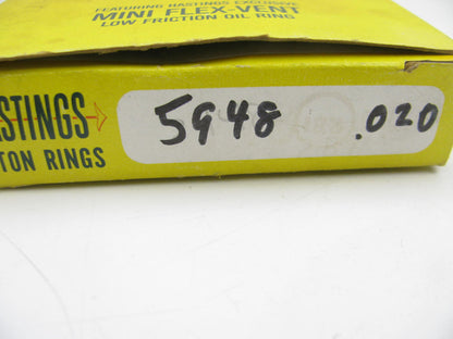 Hastings 5948 Piston Rings Set .020 For 1954-1965 Volkswagen 1.2L Eng