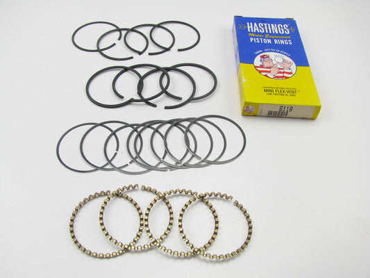 Hastings 6118 Engine Piston Ring Set STANDARD - 1975-1980 Audi Volkswagen 1.6L