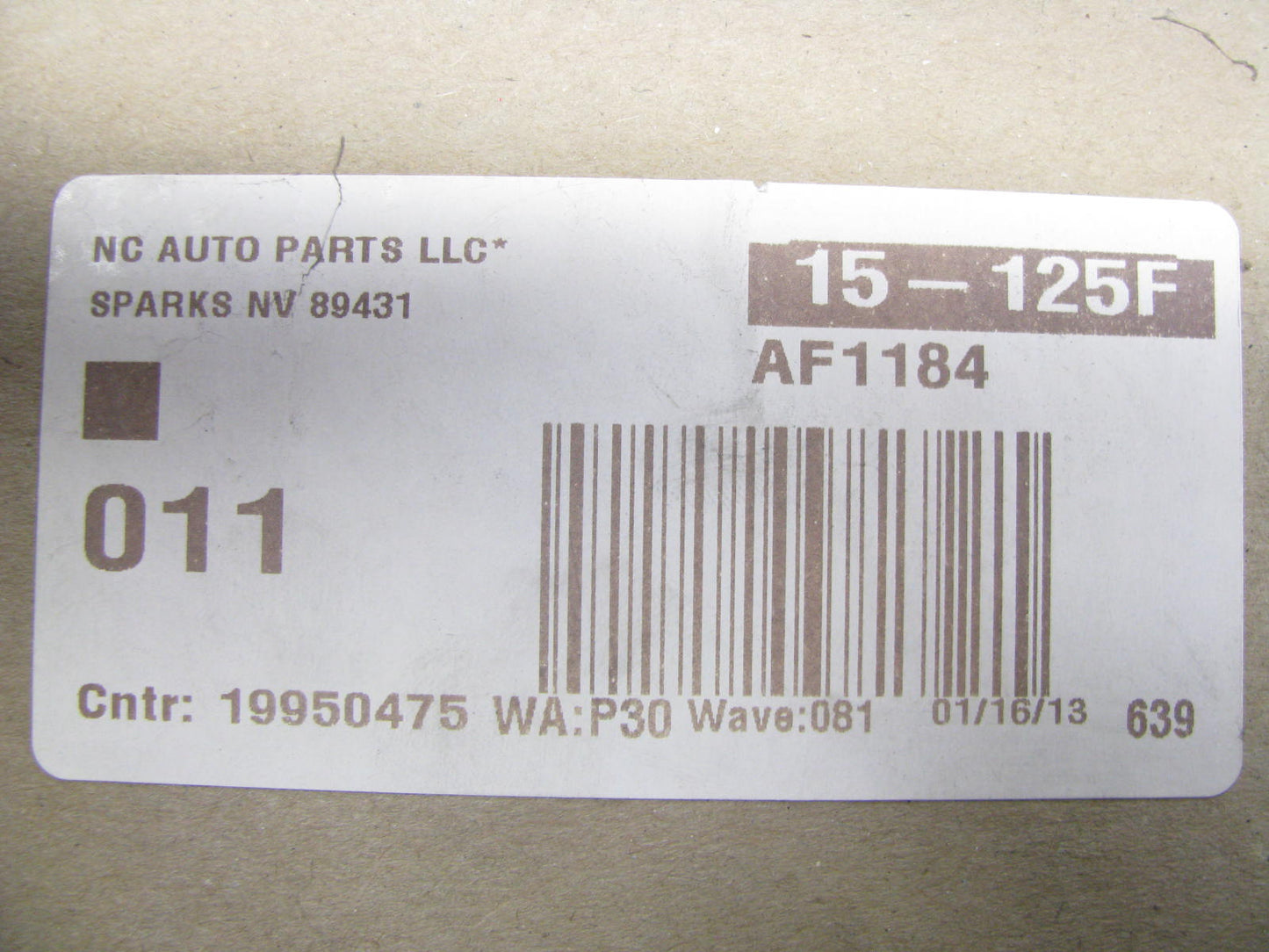 Hastings AF1184 Air Filter Replaces CA8621SY 42804 LAF8670 AT175224 AF25523