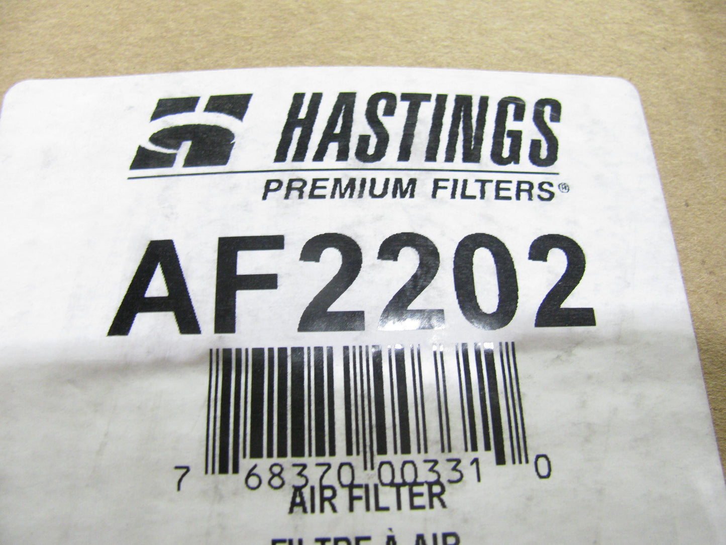 Hastings AF2202 Air Filter Replaces RS3506 AF25129M A65003 46607 6607 88607