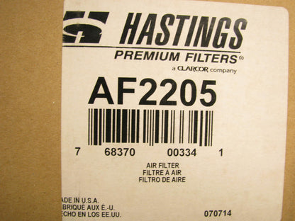 Hastings AF2205 Air Filter Replaces RS3509 6I-0274 AF25132M 6477 A55012 88477