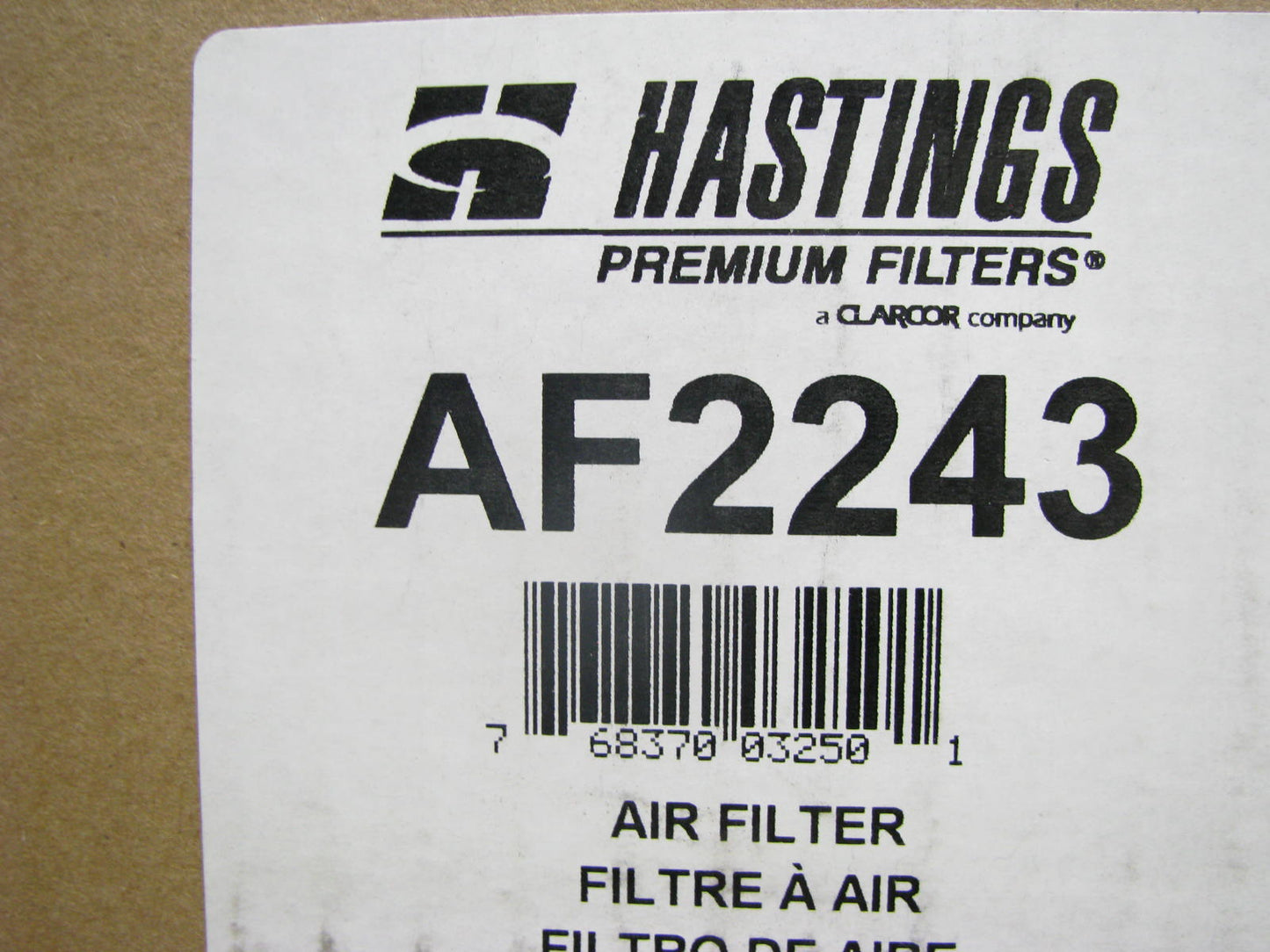 Hastings AF2243 Engine Air Filter