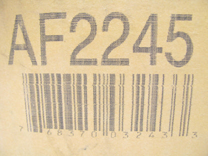 Hastings AF2245 Air Filter Replaces CA7710 46434 RS3528 AF25279 P533109 88434