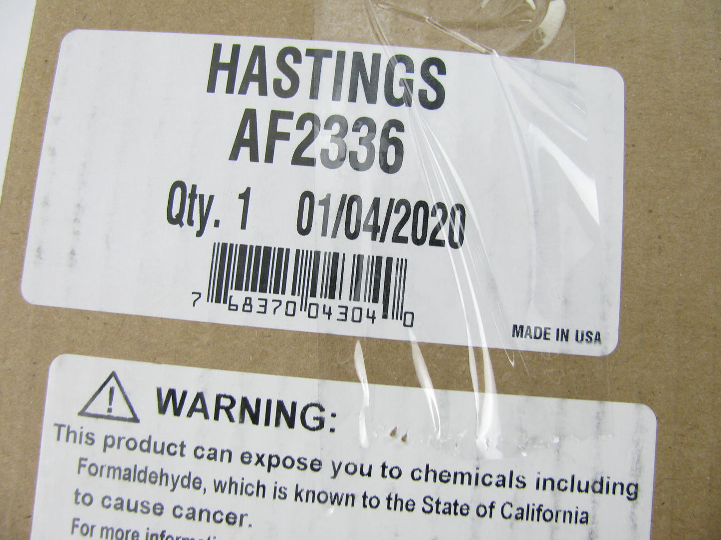 Hastings AF2336 Cabin Air Filter For CAT Dozers - 46700