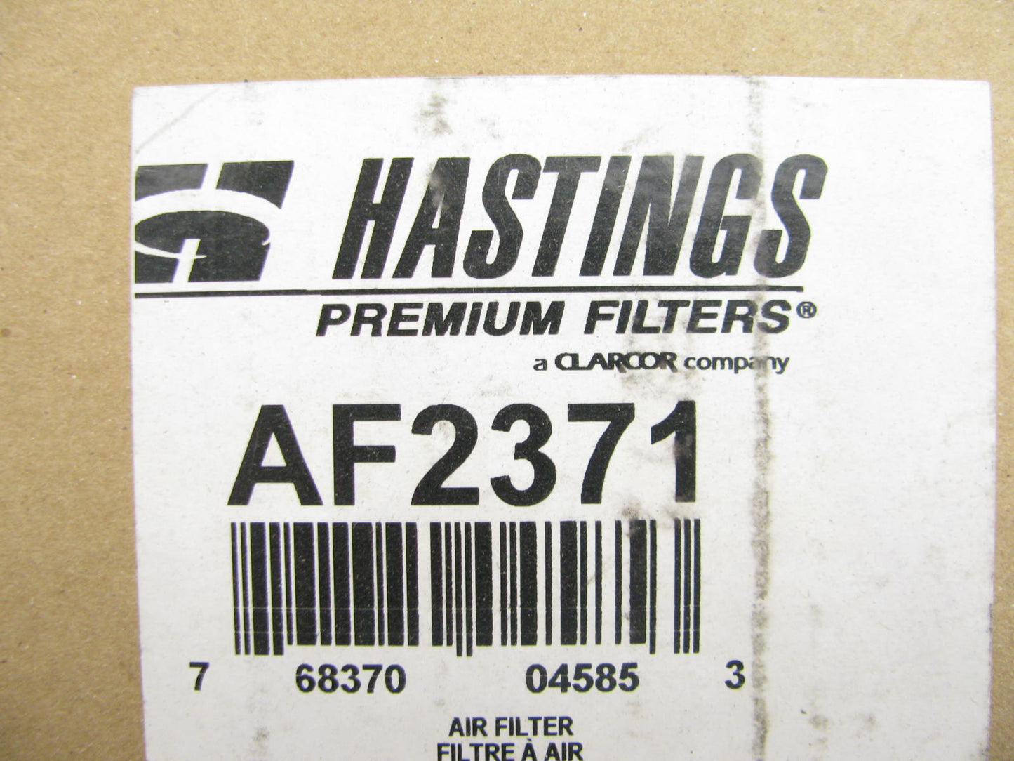 Hastings AF2371 Cabin Air Filter Replaces PA10854 42448 LAF4191 AF25672 87448