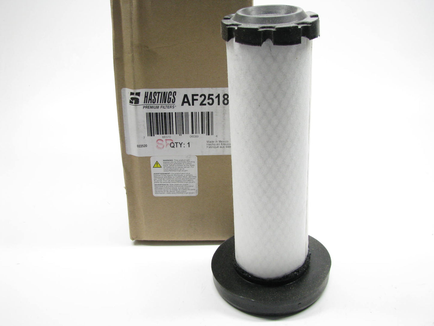 Hastings AF2518 Inner Air Filter For S160 S175 S185 S205 S220 Loaders