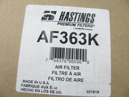 (2) Hastings AF363K Engine Air Filters LAF1734 CAK2521 AF1830KM P130760 PA238