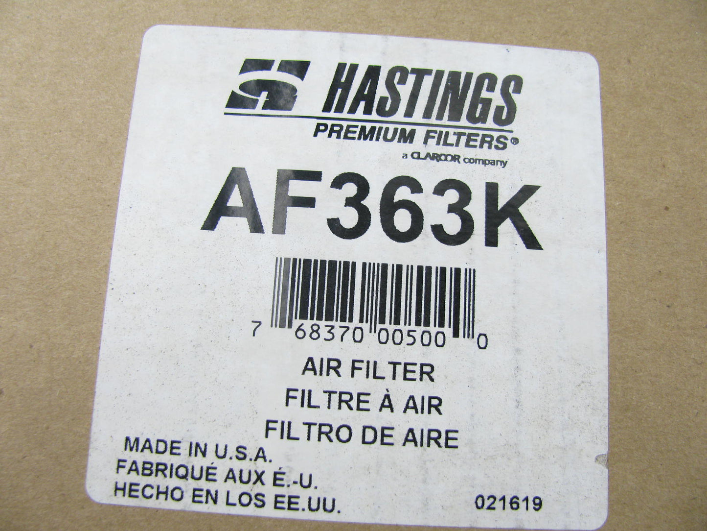 Hastings AF363K Engine Air Filter For John Deere, Agriful, Hough, IHC