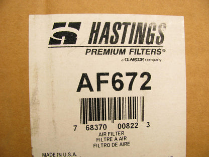 Hastings AF672 Air Filter Replaces CA2592 42255 A43230 AF1820M P181123 87255