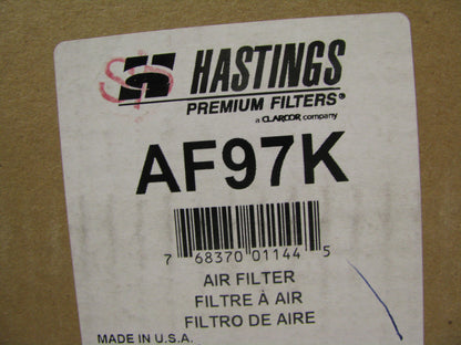 Hastings AF97K Air Filter Replaces CAK255 42237 A42073 AF353KM P185035 LAF237