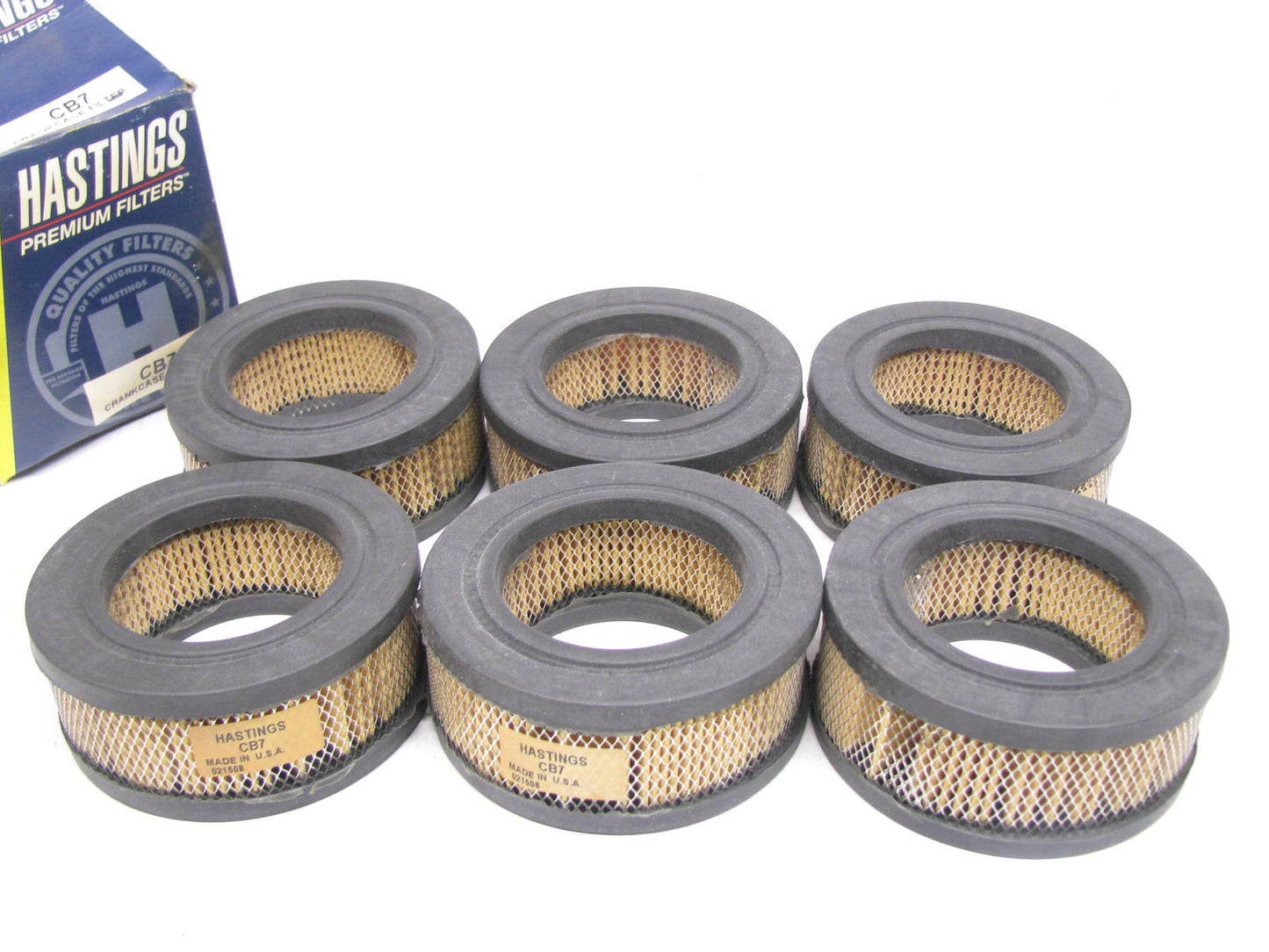 (6) Hastings CB7 Draft Tube Air Filter Breathers Replaces C2TZ-6768-A 42719