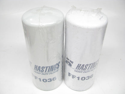 (2) Hastings FF1036 Fuel Filters Replaces P1125 33342 F60038 LFP252F FF192