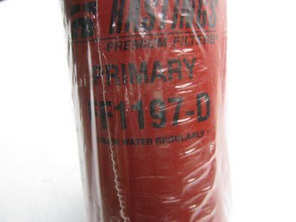 (2) Hastings FF1197-D Diesel Fuel Water Separator Filters, Replaces Wix  33977