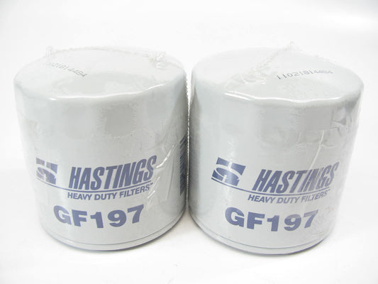 (2) Hastings GF197 Diesel Fuel Water Separator Filter Replaces PS3808 33226