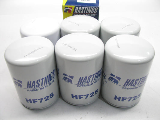 (6) Hastings HF725 Hydraulic Oil Filter For IH Combines,Tractors, Ford, IHC