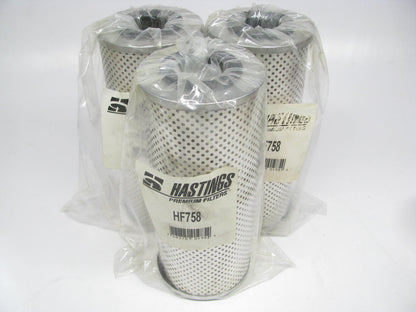 (3) Hastings HF758 Hydraulic Oil Filter 1454911580 1454932420 01900201 01978785