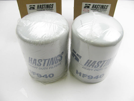 (2) Hastings HF940 Hydraulic Oil Filter Replaces P7252 57399 LFP8174 HF6777