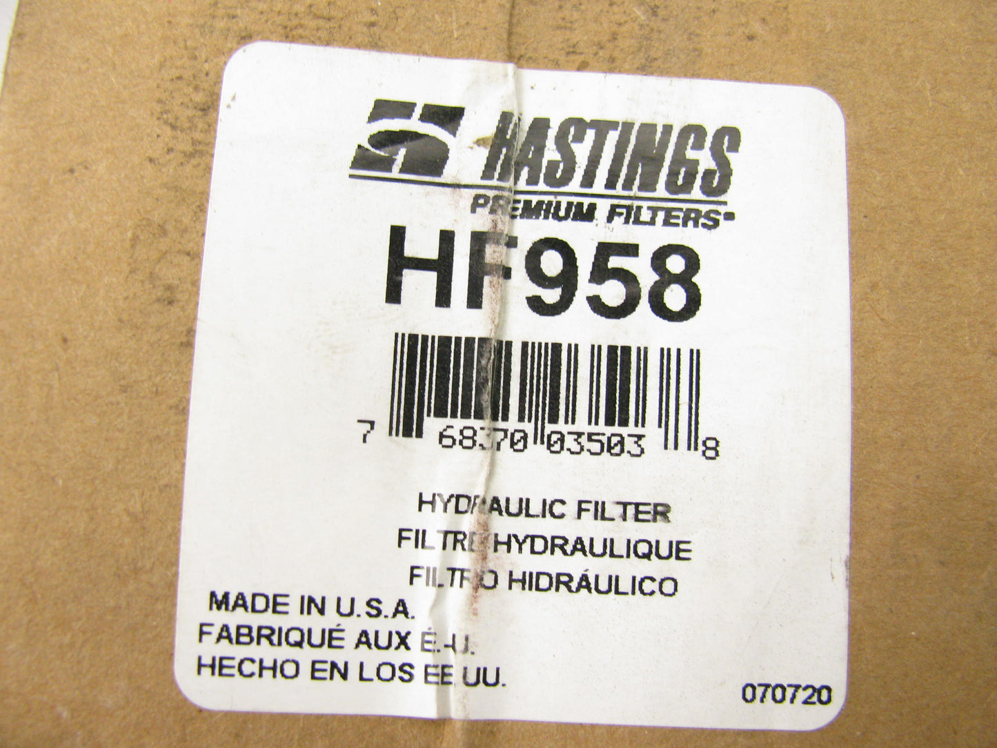 Hastings HF958 Hydraulic Filter - Replaces 51683, MF0316551, 926697, 926717