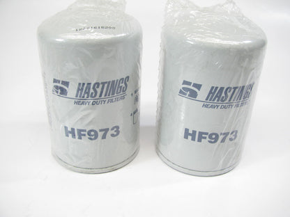 (2) Hastings HF973 Hydraulic Oil Filter Replaces P8707 57116 L25100 LF351 84412