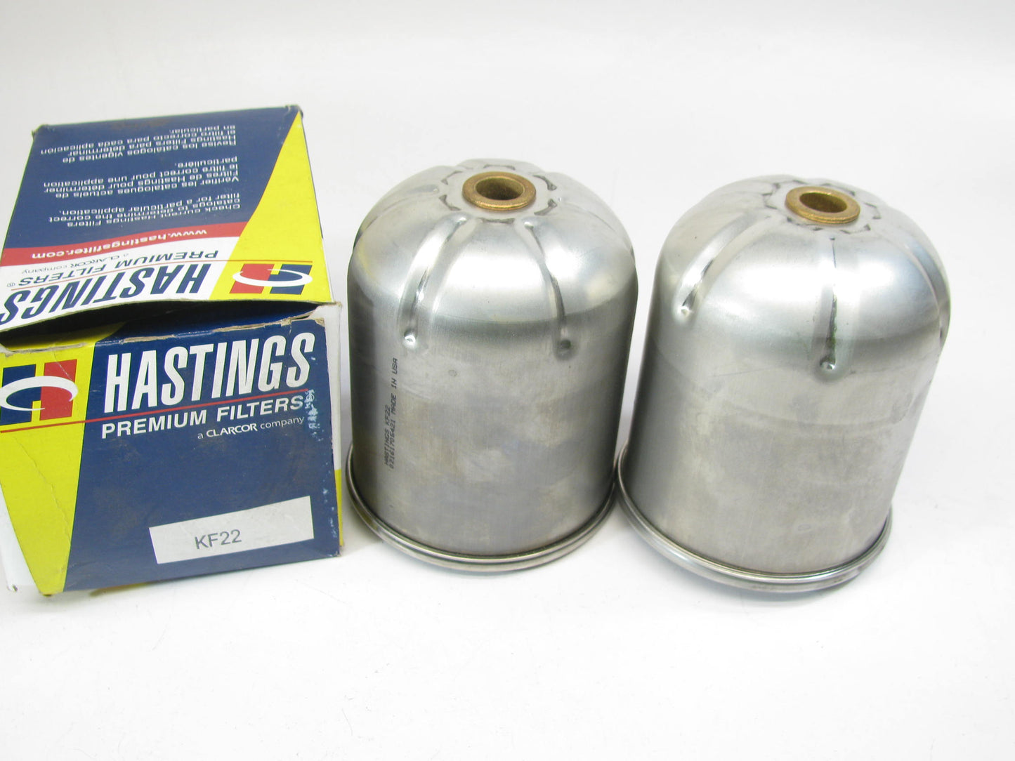 (2) Hastings KF22 Engine Centrifugal Lube Cartridge Oil Filter