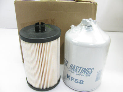 Hastings KF58 Fuel Filter Kit For John Deere RE541747, RE520906, RE523236, 33975
