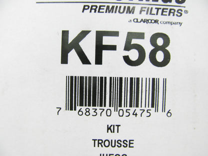 Hastings KF58 Fuel Filter Kit For John Deere RE541747, RE520906, RE523236, 33975