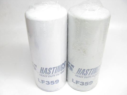 (2) Hastings LF359 HD Spin-on Oil Filters