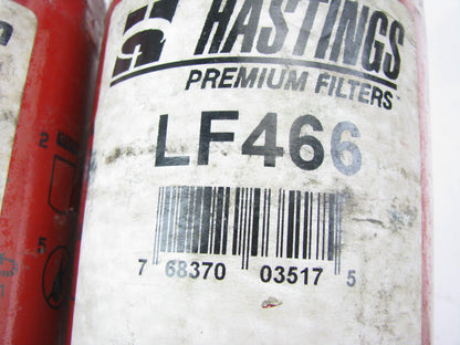 (2) Hastings LF466 Oil Filters 57134; P552363;  PH11596; LFP6228; 116228; 11932