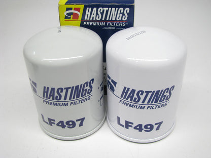 (2) Hastings LF497 Engine Oil Filter