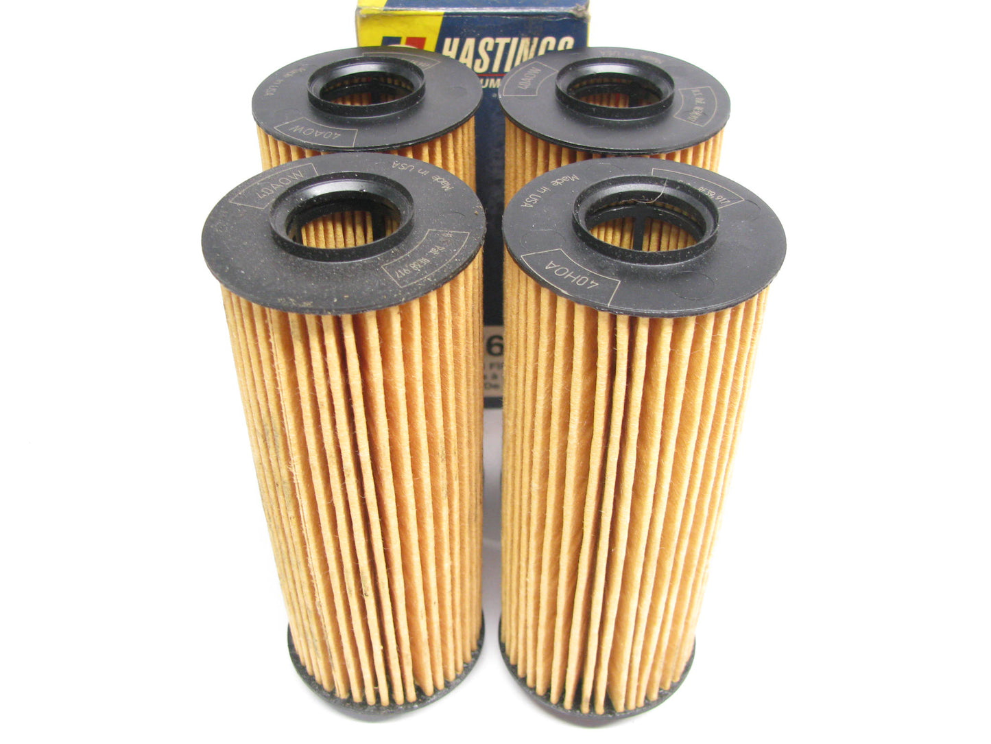 (4) Hastings LF656 Cartridge Engine Oil Filters