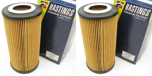 (2) Hastings LF736 Engine Oil Filters - PAIR