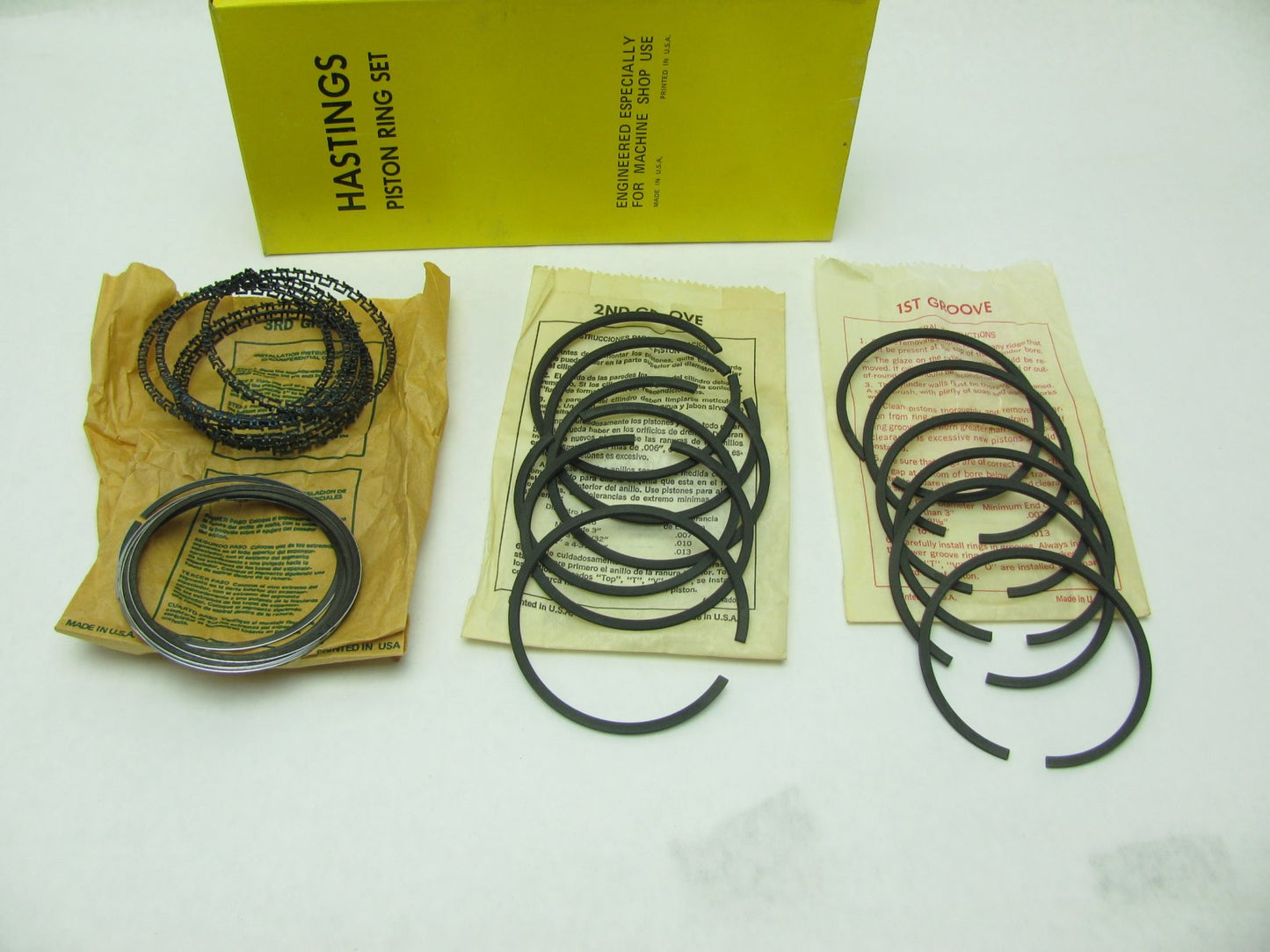 Hastings 690 Std Piston Ring  Set 1963-1965 AMC 6 Cyl.,220,330,440,44OH, 196 Cu.