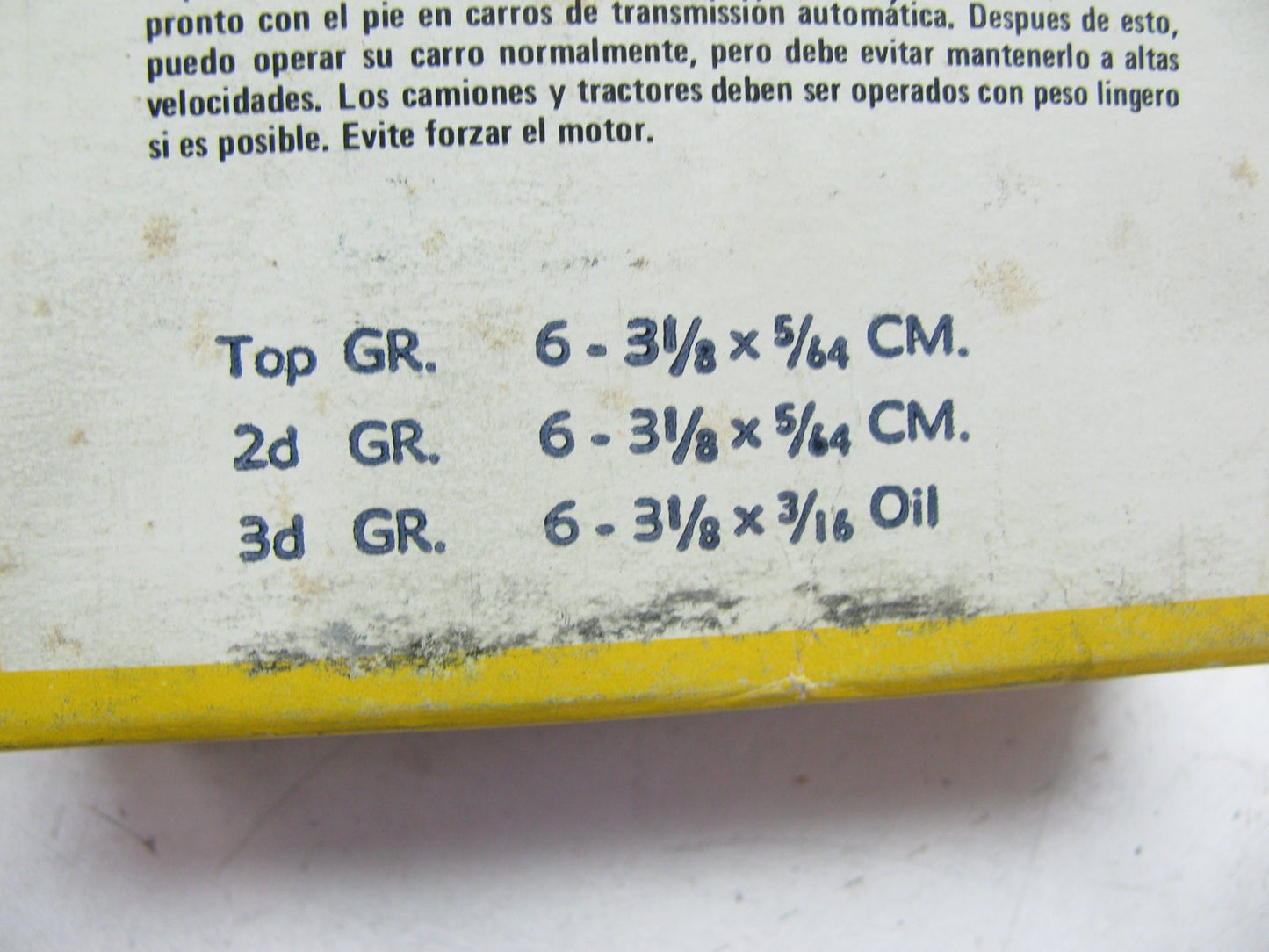 Hastings 690 Std Piston Ring  Set 1963-1965 AMC 6 Cyl.,220,330,440,44OH, 196 Cu.