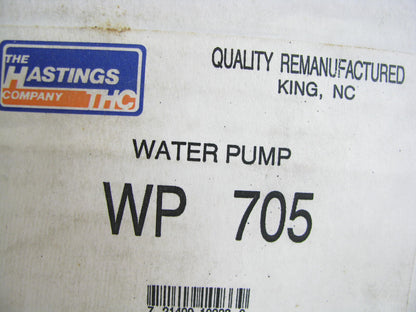 Hastings WP705 Engine Water Pump for 1986-1988 Mazda RX-7 1.3L-R2