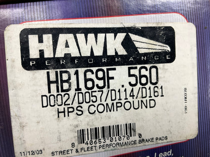 Hawk HB169F.560 Front STREET PERFORMANCE Brake Pads For 1975-1978 Datsun 280z