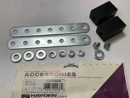 Hayden 238 Trans Oil Cooler Rubber Block Mounting Kit (Mount Kit With Brackets)